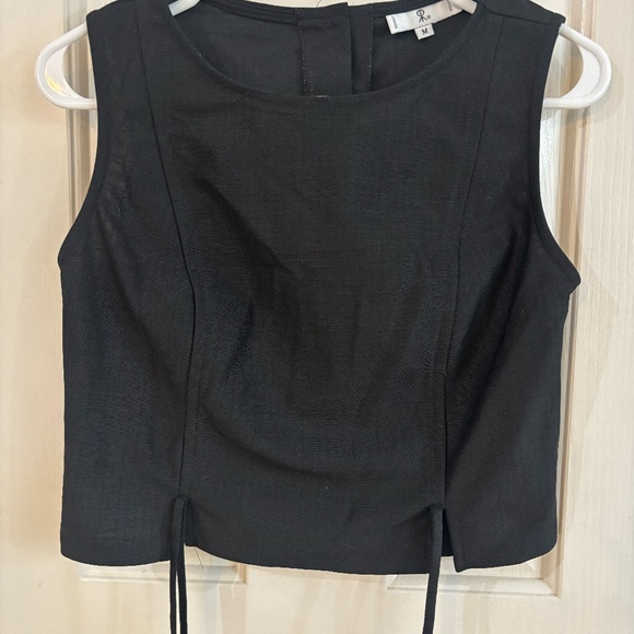 vintage y2k 90s rampage crop top with tie strings - Picture 2 of 6